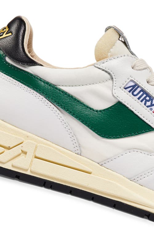 Autry Reelwind Panelled Sneakers In White/amazon