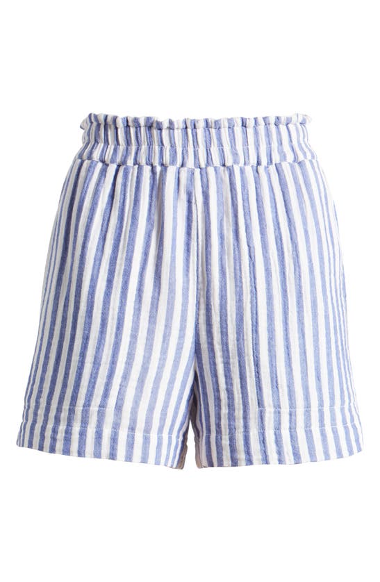 Shop Rails Leighton Stripe Organic Cotton Gauze Shorts In Anacapa Stripe