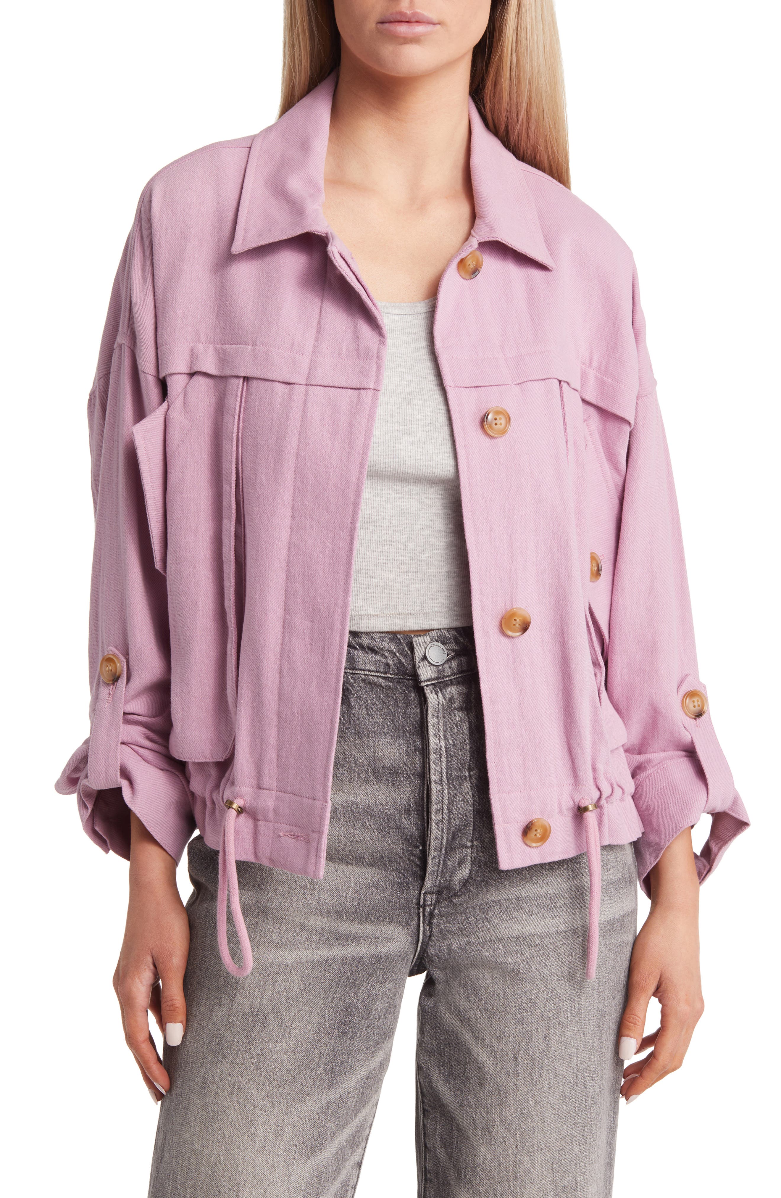 BLANKNYC Cotton & Linen Utility Jacket Nordstrom