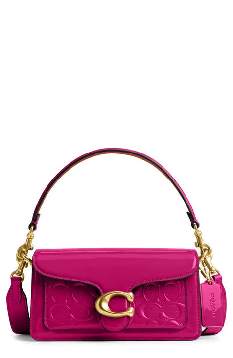 Coach, Bags, Coach Soho Optic Pink Canvas And Leather Shoulder Bag