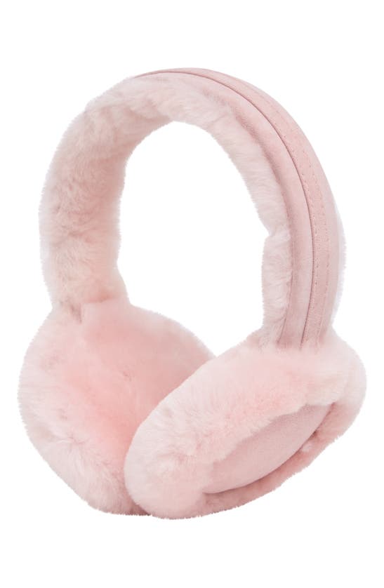 Ugg Genuine Dyed Shearling Single U Ear Muffs In Pink | ModeSens