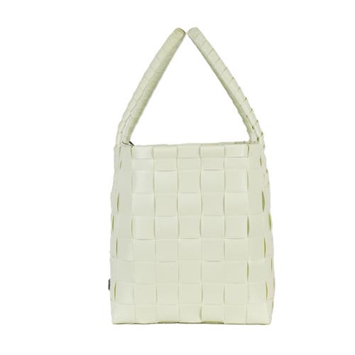 Shop Handed By Paris Recycled Plastic Tote Bag In Mint Green