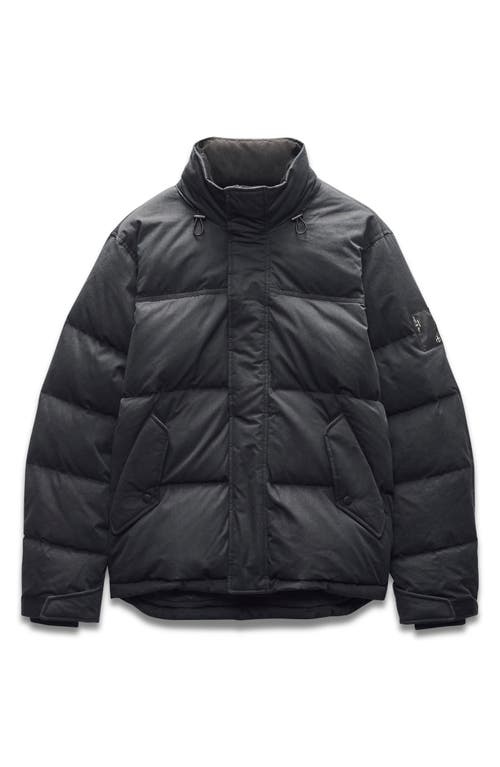 Rag & Bone Bubble Down Puffer Jacket In Jet Black