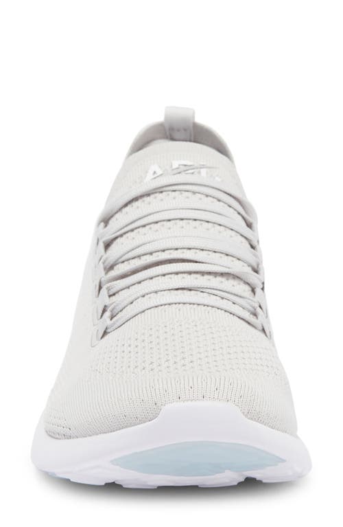 Shop Apl Athletic Propulsion Labs Apl Techloom Breeze Knit Running Shoe In Harbor Grey/white