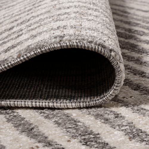 Jonathan Y Skoura Modern Bold Stripe Area Rug In Beige/dark Gray