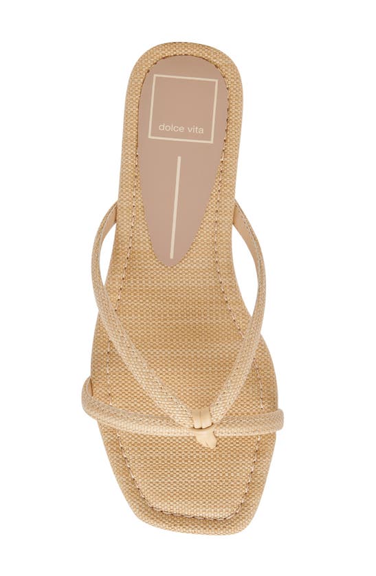 Shop Dolce Vita Lucca Flip Flop In Natural Raffia