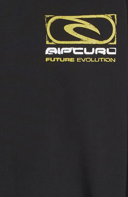 Shop Rip Curl Kids' Future Evolution Uv Long Sleeve Performance Rashguard In Black