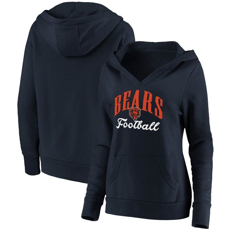 Men's Fanatics Branded Navy Chicago Bears Extra Point Pullover Hoodie