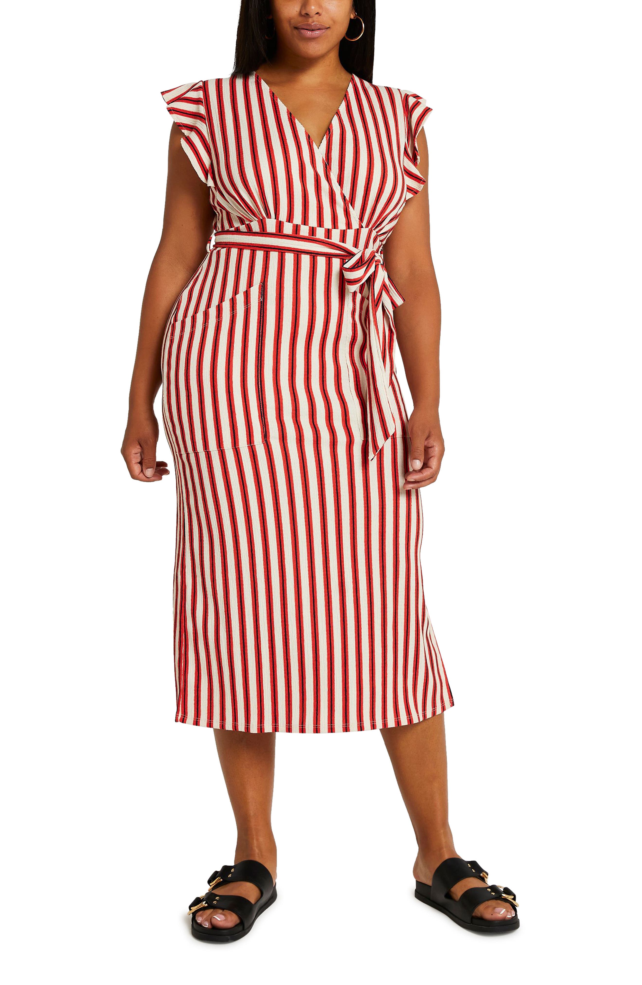 plus size red sundress