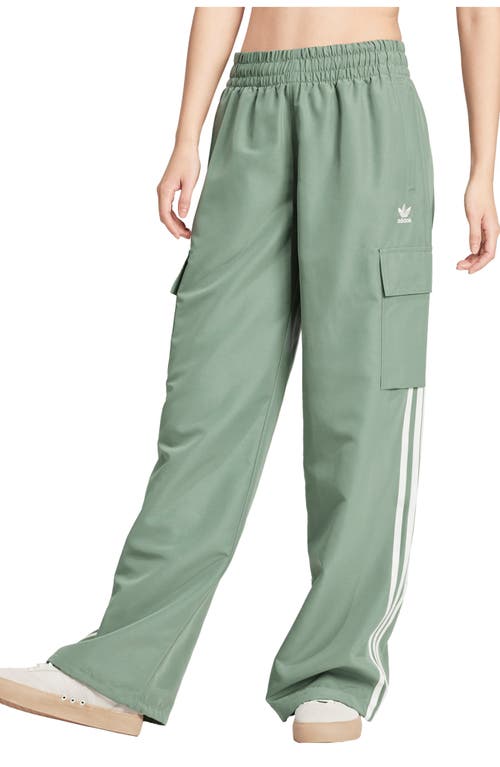 adidas Originals 3-Stripes Cargo Pants Trace Green at Nordstrom,