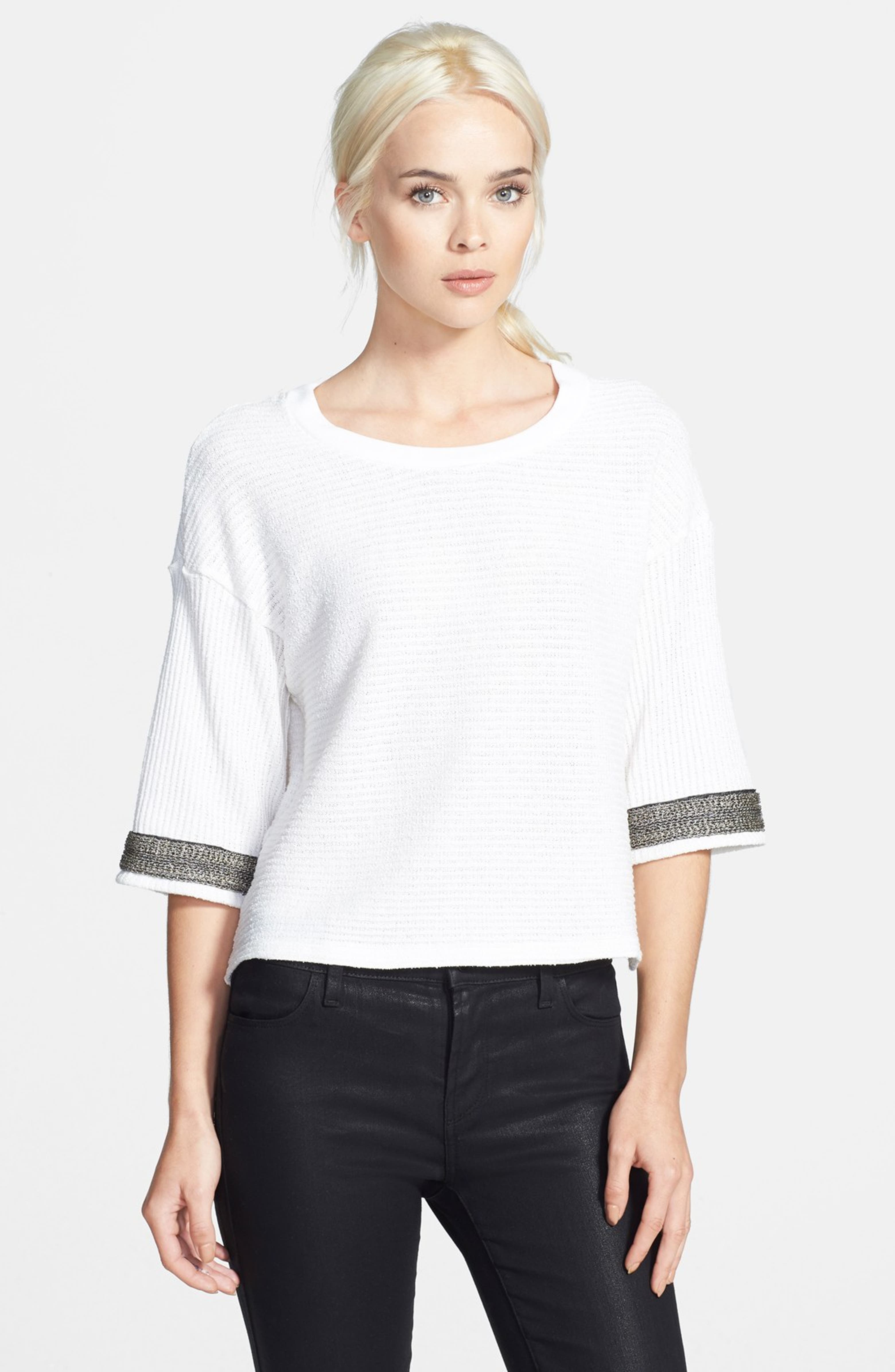 Search for Sanity Embellished Sleeve Top | Nordstrom