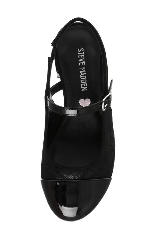 Shop Steve Madden Kids' Jbelinda Slingback In Black