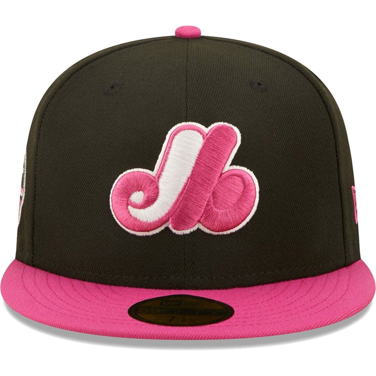 New Era Men's New Era Black/Pink Montreal Expos 35th Anniversary