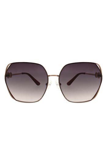 Oscar De La Renta 62mm Butterfly Sunglasses In Brown