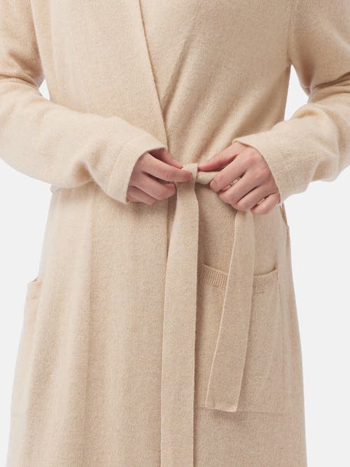 Shop Gobi Cashmere Long Cashmere Robe In Beige