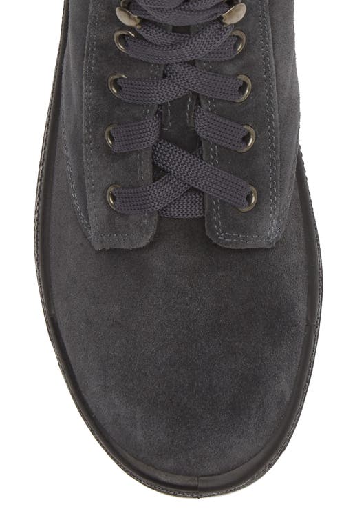 Naot Canoe Lug Boot In Charcoal Suede