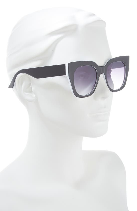Shop Vince Camuto Cat Eye Sunglasses In Black White