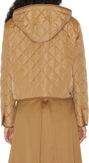 Burberry diamond discount quilted hooded coat