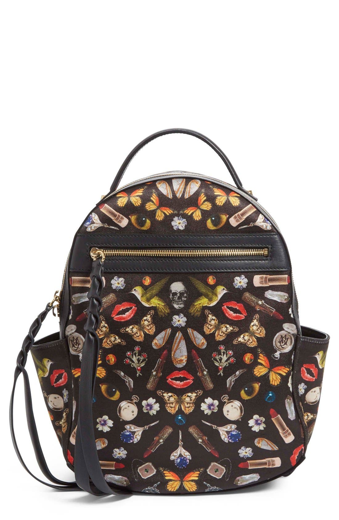Alexander McQueen 'Small Obsession' Printed Backpack Nordstrom