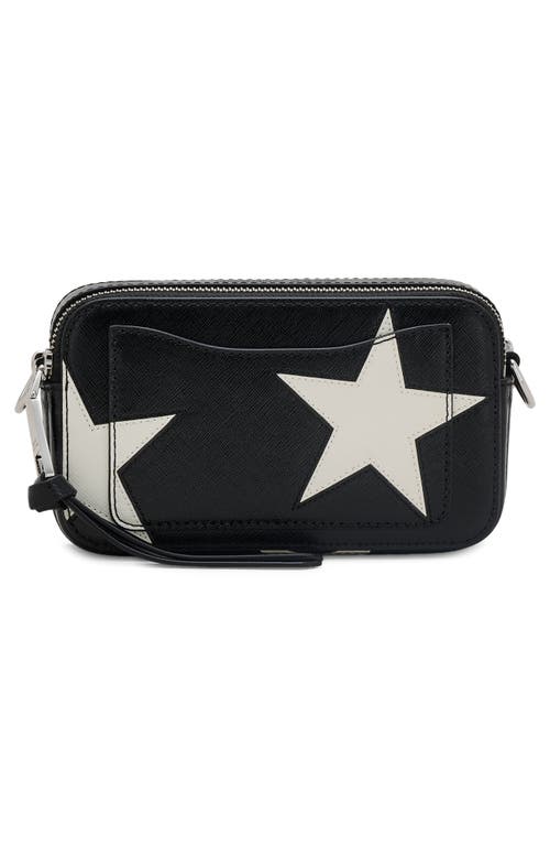 Shop Marc Jacobs The Snapshot Crossbody Bag In Black/white