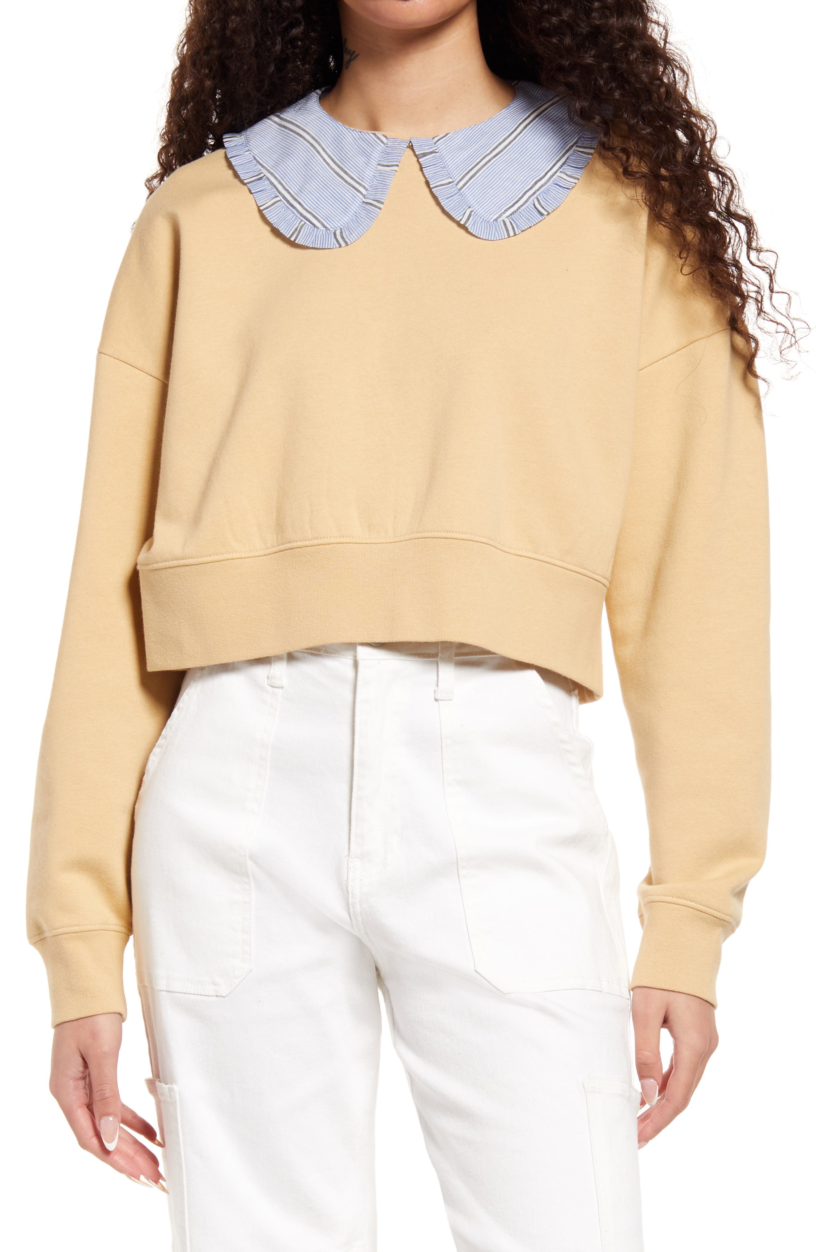 BP. Peter Pan Collar Sweatshirt | Nordstrom