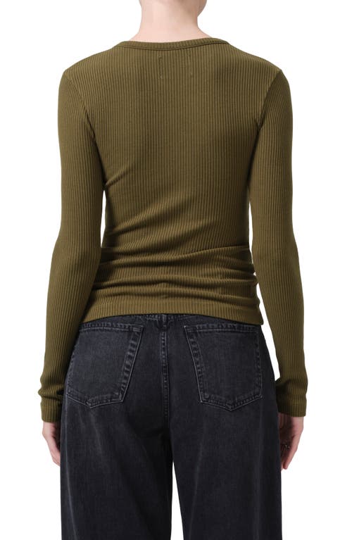 Shop Citizens Of Humanity Bina Rib Crewneck Sweater In Costes