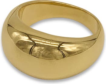 14k gold on sale dome ring