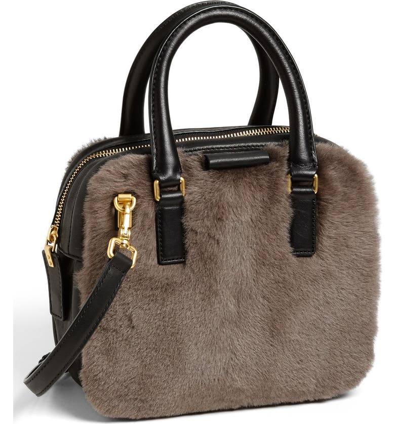 MARC BY MARC JACOBS 'Show Group Clover' Genuine Shearling Crossbody Bag ...