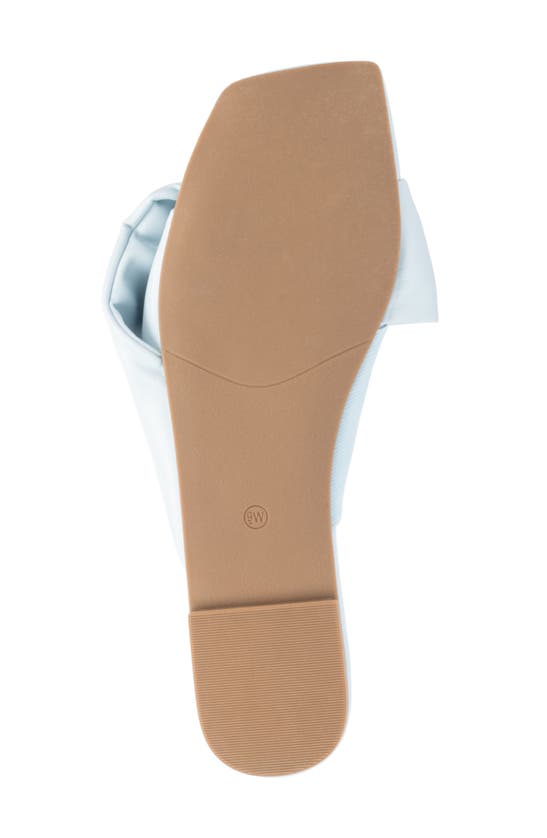 Fashion To Figure Women's Pamela Wide Width Flats In Light Blue