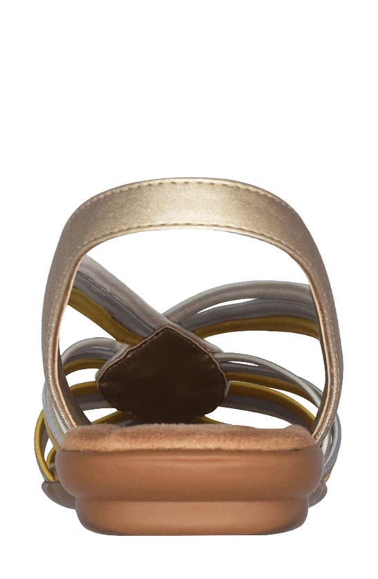 Shop Impo Bryce Stretch Elastic Strappy Sandal In Metallic Multi