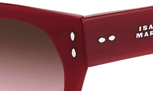 Isabel Marant 53mm Gradient Square Sunglasses In Burgundy/sf Pink