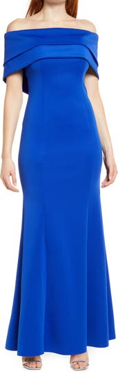 Vince camuto off clearance the shoulder trumpet gown