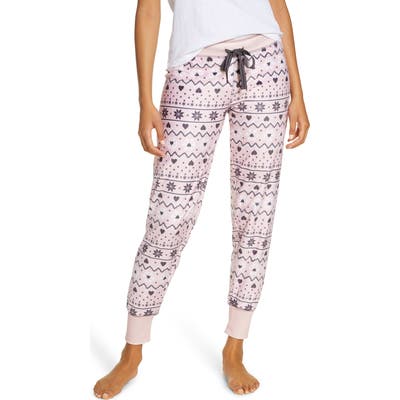 Pj Salvage Oh My Velour Pajama Pants, Pink