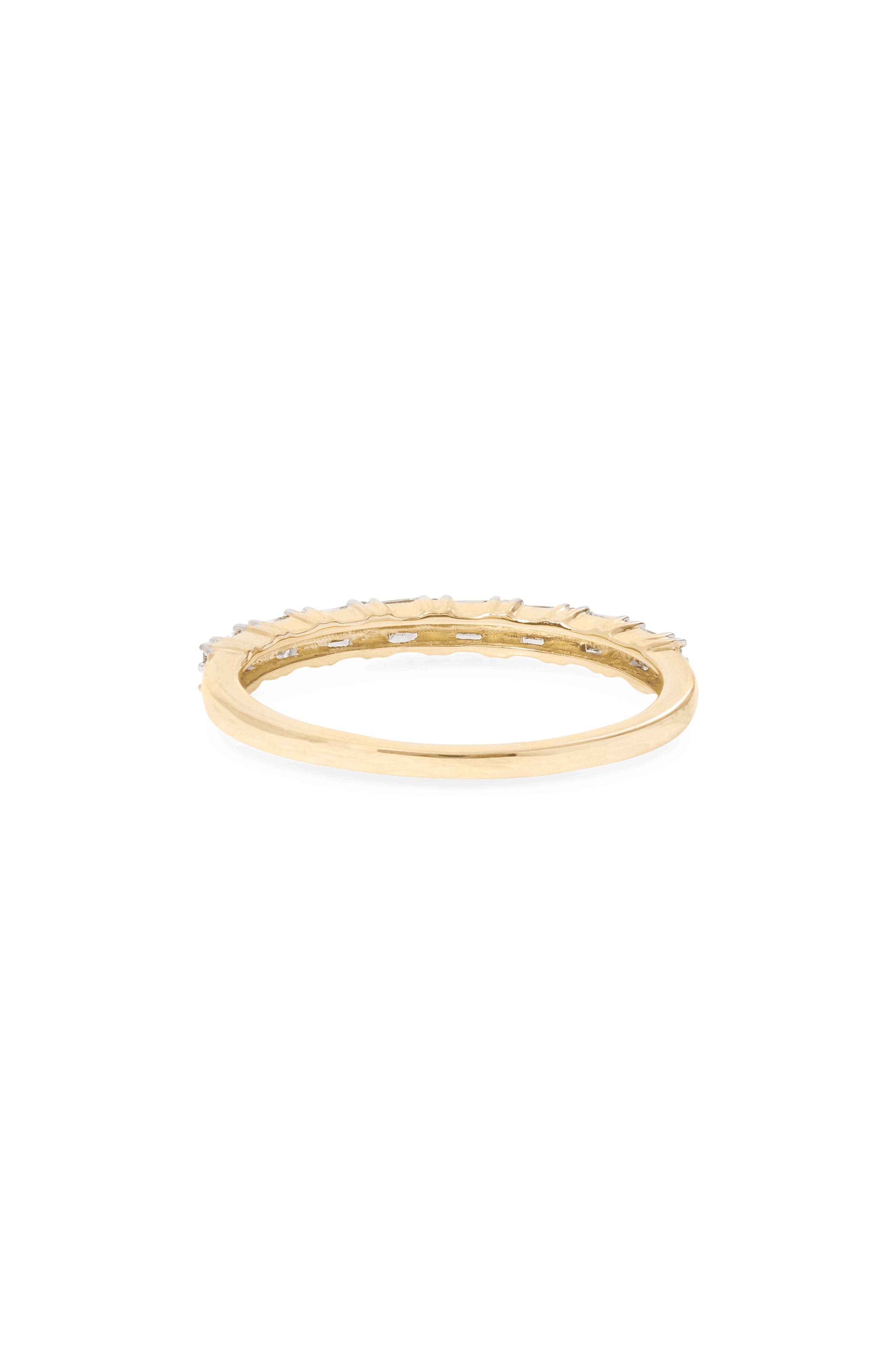 STONE AND STRAND Baguette & Round Half Eternity Ring Nordstrom