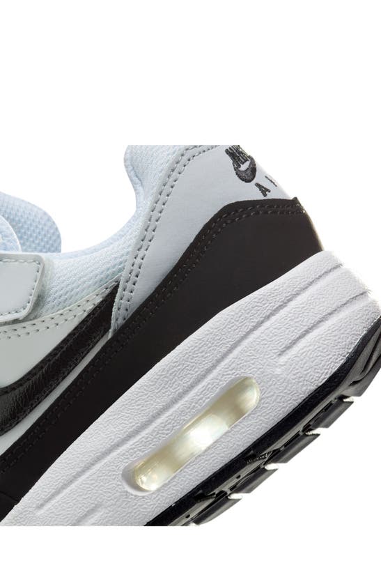 Nike Kids' Air Max 1 Easyon Sneaker In White/ Black/ Pure Platinum