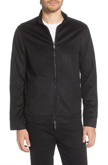 Click to view more detailed imagery on our partner's website John Varvatos Anaheim Felted Jacket In Black