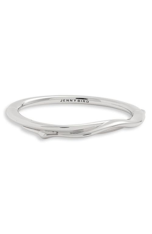 Shop Jenny Bird Collette Bangle Bracelet In High Polish Silver