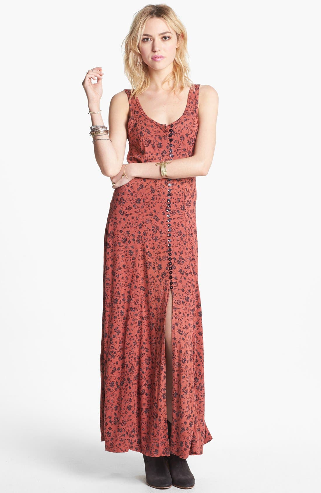 Free People 'Gold Coast' Floral Maxi Dress Nordstrom
