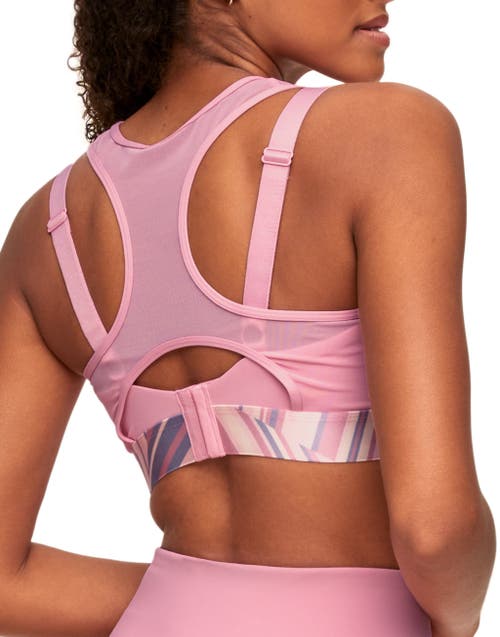 Shop Adore Me Micah High-impact Sports Bra In Stripe Pink