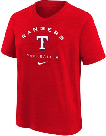 Youth Nike Light Blue Texas Rangers Early Work Tri-Blend T-Shirt