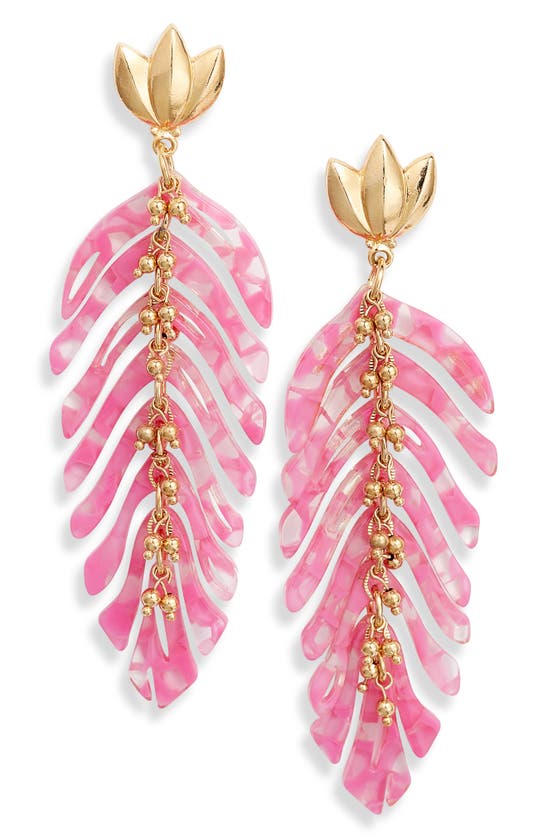 Shop Gas Bijoux Cavallo Drop Earrings In Pink