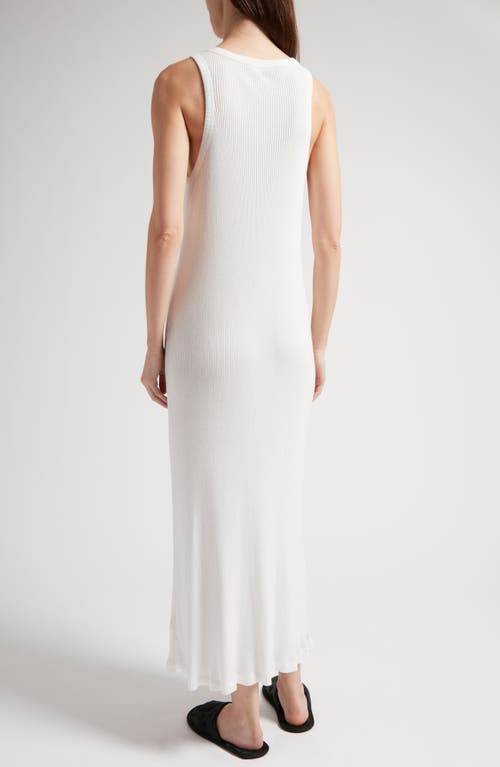 Shop The Row Yule Cotton Rib Tank Maxi Dress In White