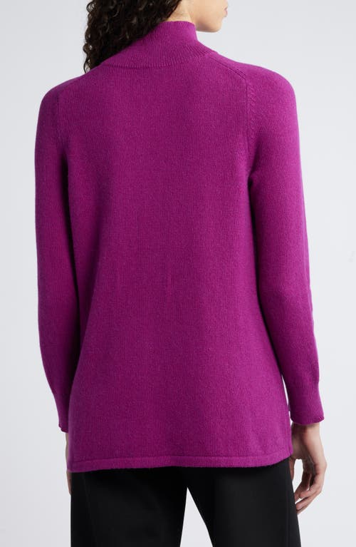 EILEEN FISHER EILEEN FISHER TURTLENECK ORGANIC COTTON & RECYCLED CASHMERE TUNIC SWEATER 