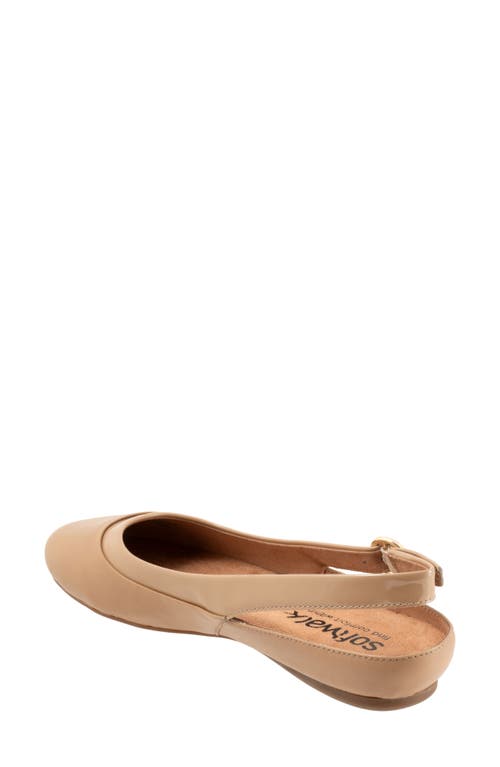 Softwalk ® Sheffield Slingback Flat In Beige
