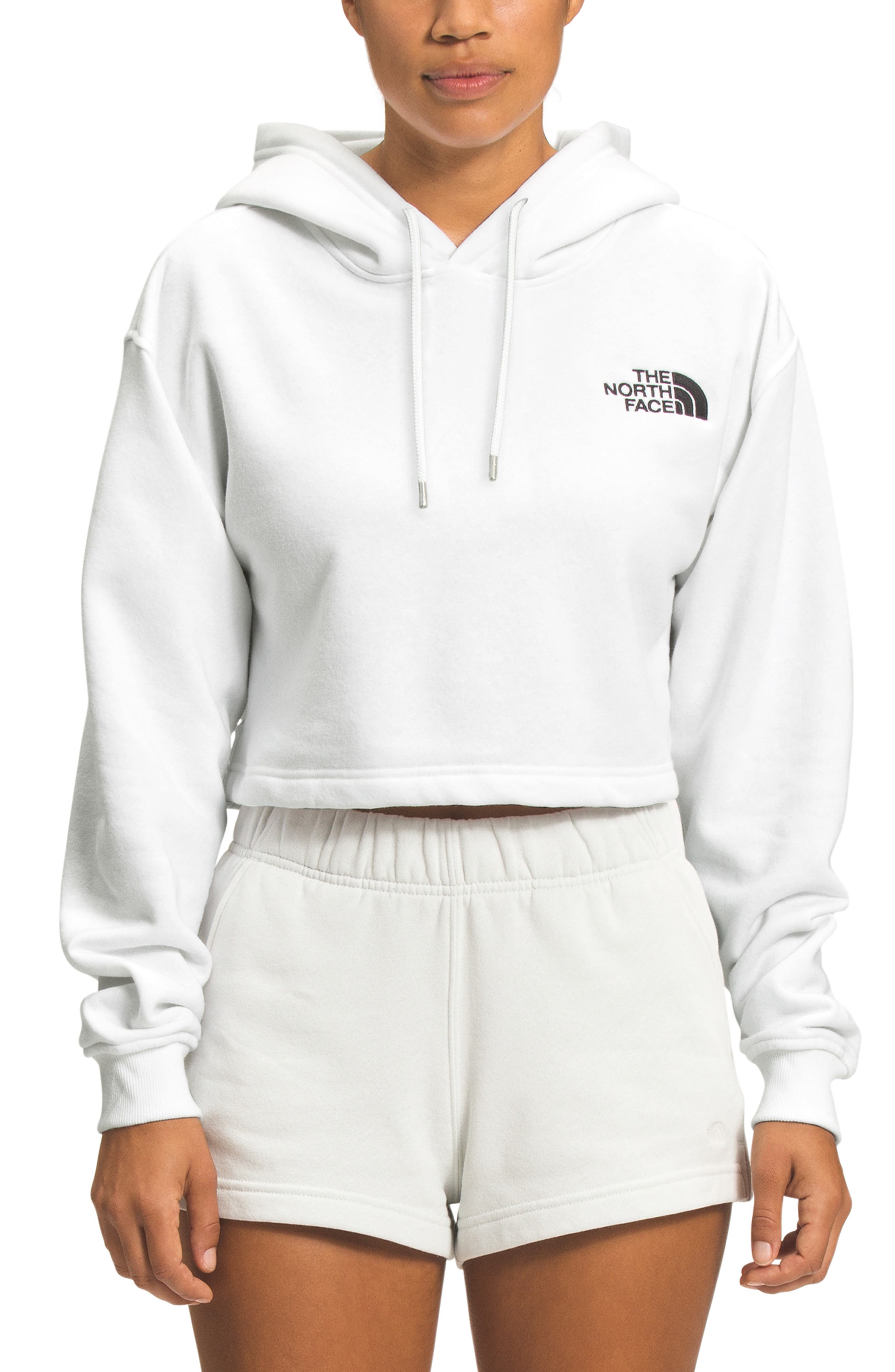 the north face cropped hoodie