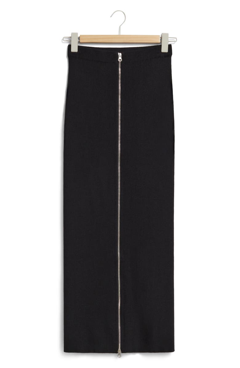 & Other Stories Ribbed Zip-Up Skirt | Nordstrom
