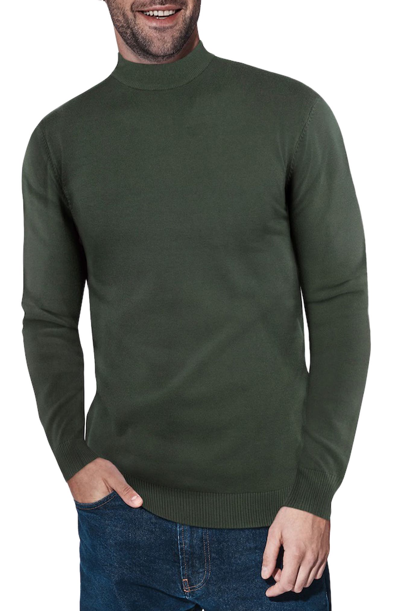 Men's Green Turtleneck Sweaters 