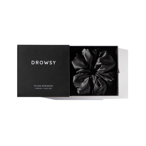Drowsy Sleep Co . Pillow Scrunchie In Black Jade