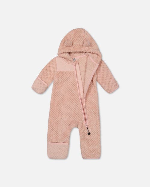 Shop Deux Par Deux Baby Girl's Baby One Piece Plush Pink In Zéphir