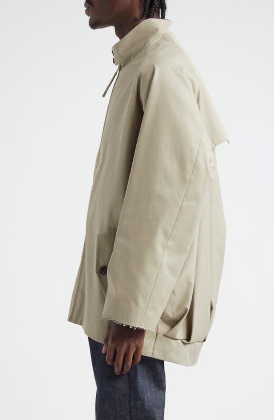 Shop Maison Margiela Beetle Back Gabardine Trench Jacket In Col. 81